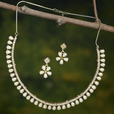 ZENEME Alloy Gold-plated Gold Jewellery Set(Pack of 1)