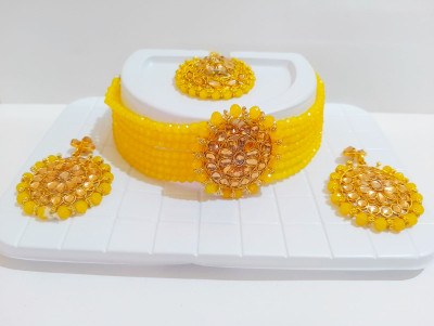The Imitation Gallery Alloy Gold-plated Yellow Jewellery Set(Pack of 1)