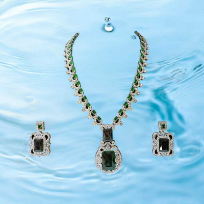 TWOLOVER Alloy Green Jewellery Set(Pack of 1)
