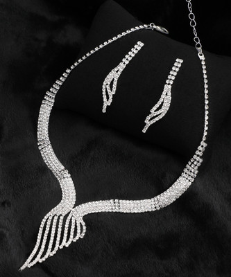 SOHI Alloy Gold-plated Silver Jewellery Set(Pack of 2)