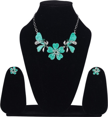 Embrace and shine Alloy Green Jewellery Set(Pack of 1)