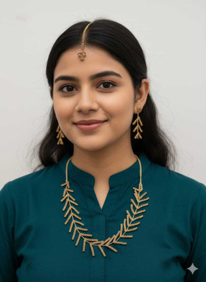 Dhanush Alloy Gold-plated Gold Jewellery Set(Pack of 1)