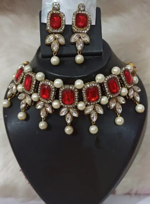Manmohini Alloy Gold-plated Multicolor Jewellery Set(Pack of 1)