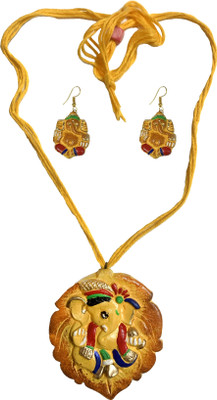 SharanyaD Terracotta Multicolor Jewellery Set(Pack of 3)