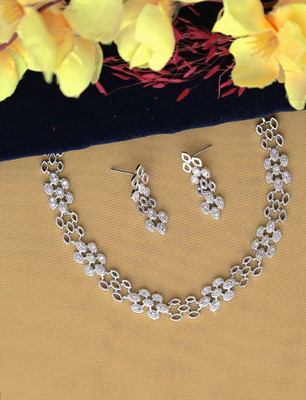 joy of jewels Alloy Silver Jewellery Set(Pack of 1)