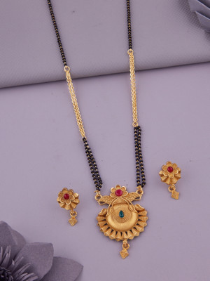 house of common Alloy Gold-plated Gold Jewellery Set(Pack of 1)