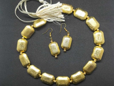 AVCREATIONS Brass Gold-plated Gold, Yellow Jewellery Set(Pack of 1)