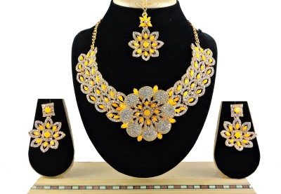 VATSALYA creation Alloy Gold-plated Yellow Jewellery Set(Pack of 1)