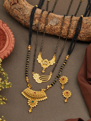 Brass Jewel Set(Gold, Black)