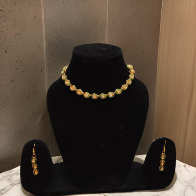 RIGHT CHOICE Alloy Gold-plated Gold Jewellery Set(Pack of 3)