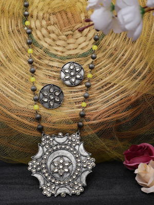 Sangria Alloy Silver Silver Jewellery Set(Pack of 3)