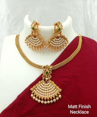Joyful Alloy Gold Jewellery Set(Pack of 2)