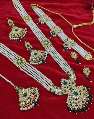 patoliya export Stone Multicolor Jewellery Set(Pack of 1)