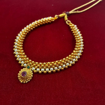 Swaroop Designer Alloy Gold-plated Gold Jewellery Set(Pack of 1)