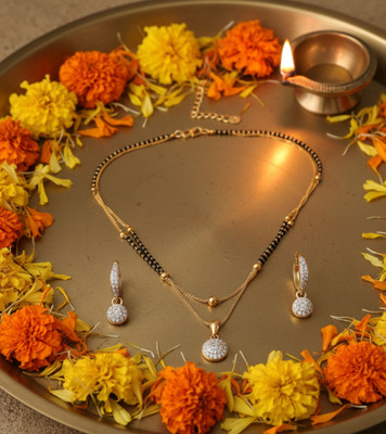 SHARANYA Alloy Silver Gold Jewellery Set(Pack of 1)