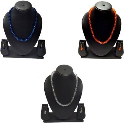 UTTARAI Alloy Orange, Blue, White Jewellery Set(Pack of 1)