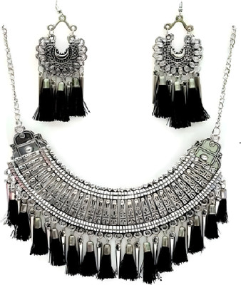 JMBW INTERNATIONAL Alloy Silver Jewellery Set(Pack of 1)