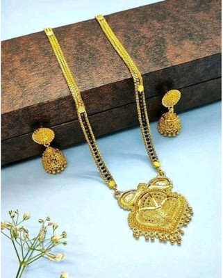 Krishna Creation Alloy Gold-plated Gold Jewellery Set(Pack of 1)