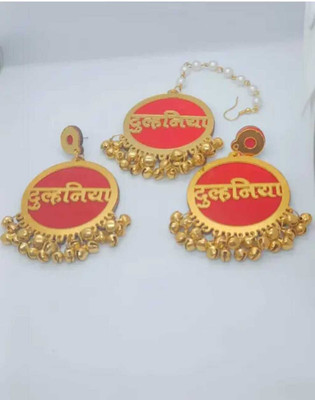 FASHIONINSTA Alloy Red Jewellery Set(Pack of 1)