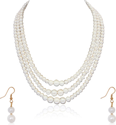 Zooni Collection Alloy White Jewellery Set(Pack of 1)