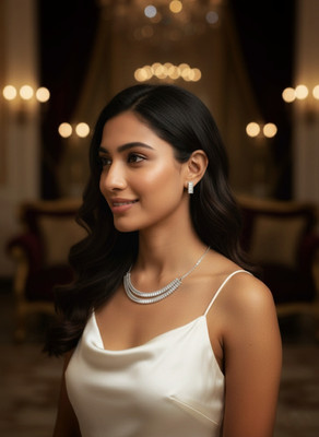 AZMAL TRADER Brass Silver Jewellery Set(Pack of 1)