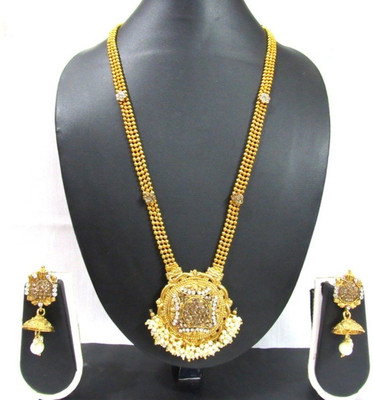 SHREE MAULI CREATION Alloy Gold-plated Gold Jewellery Set(Pack of 3)