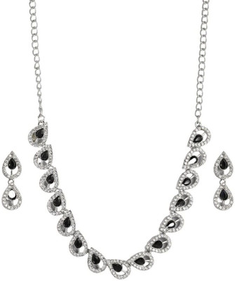 Sangria Alloy Silver Jewellery Set(Pack of 3)