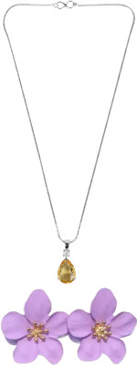 Opus Gems Stone Gold, Purple Jewellery Set(Pack of 1)