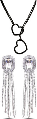 Gauri Fashions Stone Black, Silver Jewellery Set(Pack of 1)