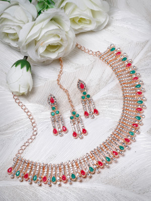 Sukkhi Alloy Gold-plated Multicolor Jewellery Set(Pack of 4)