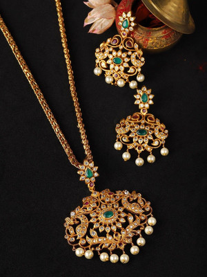 RUBANS Alloy Gold-plated Gold Jewellery Set(Pack of 1)