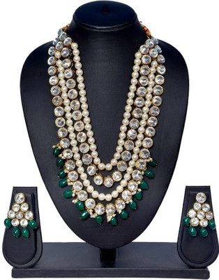 CATALYST Brass White, Green Jewellery Set(Pack of 1)