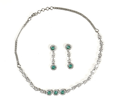 RANIT CREATION Brass Rhodium White Jewellery Set(Pack of 1)