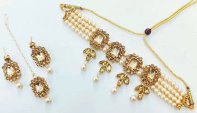 CATALYST Brass Gold-plated Gold Jewellery Set(Pack of 1)