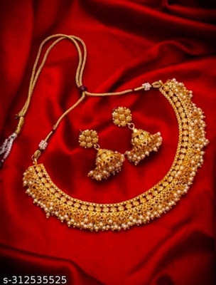 Nik Copper Gold-plated Gold Jewellery Set(Pack of 1)