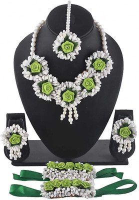 CRAFTSAI EXPORTS Fabric Green Jewellery Set(Pack of 1)