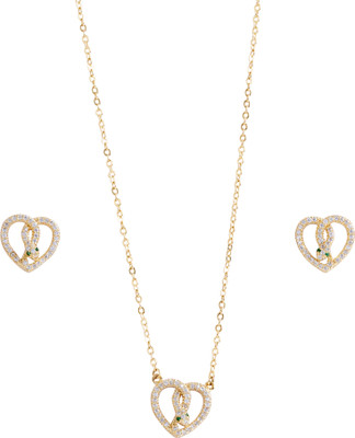 NILUK Copper Gold Jewellery Set(Pack of 1)