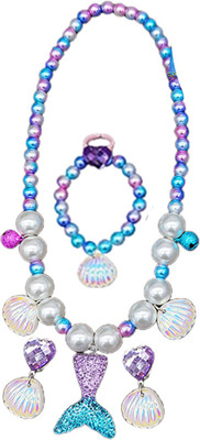 SYGA Metal Purple Jewellery Set(Pack of 1)
