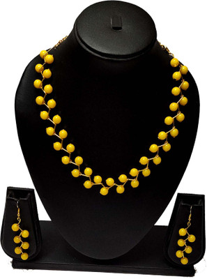 UTTARAI Alloy Gold-plated Yellow Jewellery Set(Pack of 1)