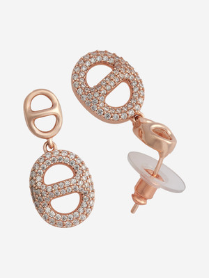 Kushal's Fashion Jewellery Copper Rhodium Rose Gold Jewellery Set(Pack of 3)