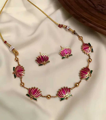 Shilpa Creation Brass Enamel Multicolor Jewellery Set(Pack of 1)