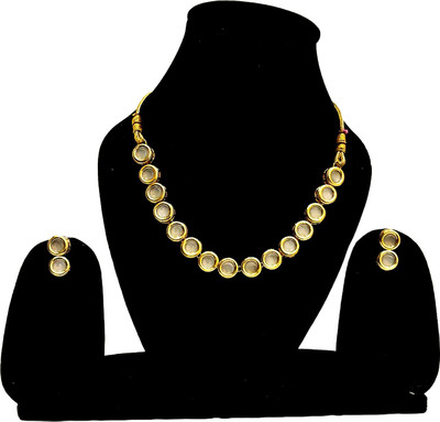 V.V. Sons Brass, Copper Gold-plated Gold Jewellery Set(Pack of 1)