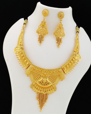 TAGADO Brass Gold-plated Gold Jewellery Set(Pack of 1)