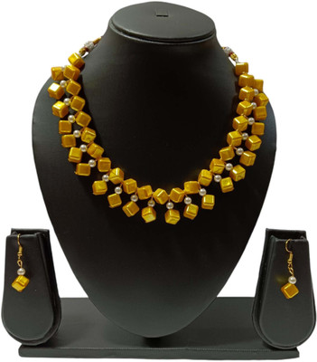 UTTARAI Alloy Gold-plated Yellow Jewellery Set(Pack of 1)