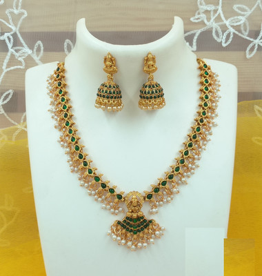 Joyful Alloy Green Jewellery Set(Pack of 1)