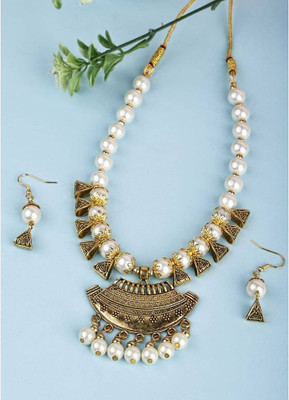 SKG Fashion Store Alloy White Jewellery Set(Pack of 1)