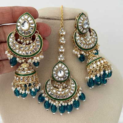 RDFASHION Alloy Blue Jewellery Set(Pack of 1)