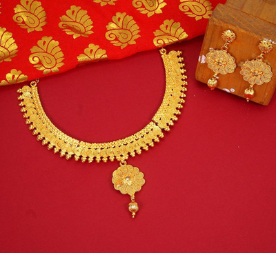 Dency Copper Gold-plated Gold Jewellery Set(Pack of 1)