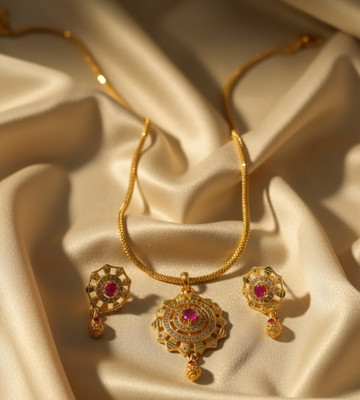 Kagul Alloy Gold-plated Gold Jewellery Set(Pack of 1)