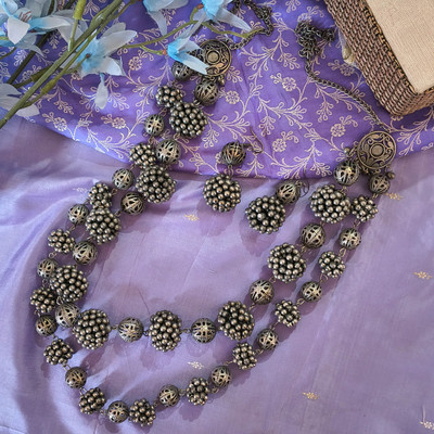 kaamil Brass Silver Jewellery Set(Pack of 1)